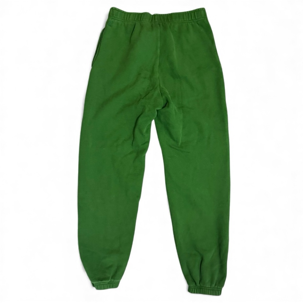 Aritzia TNA Cozy Fleece Boyfriend Sweatpants Green Loungewear Joggers S Winter - Picture 7 of 11